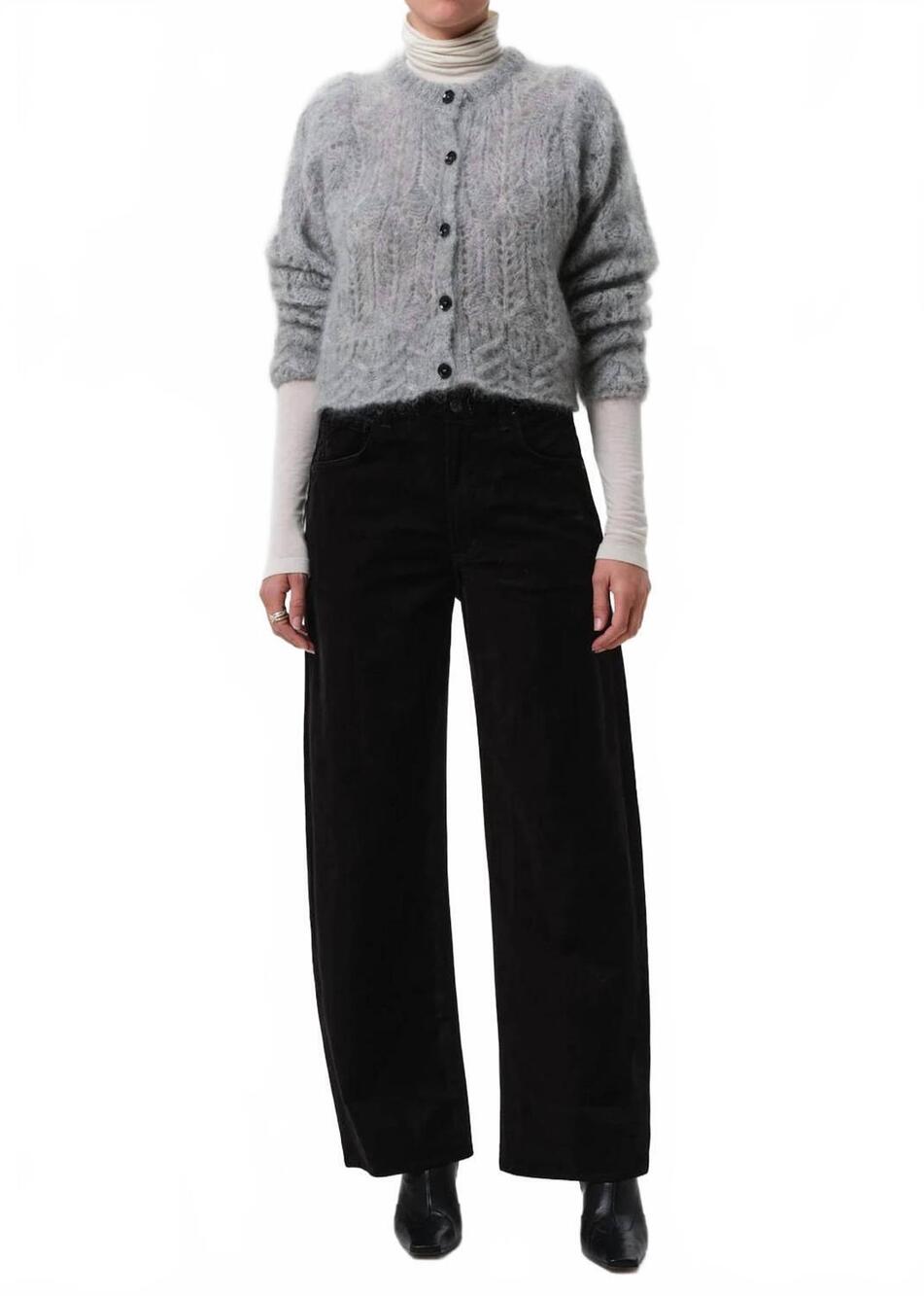 NEW CITIZENS OF HUMANITY ayla baggy velvet pants in black